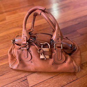 Classic Chloe Paddington Satchel in Caramel color